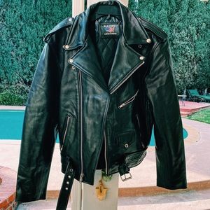 Men’s Black Biker Leather Jacket